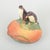 Ipsens Enke Art pottery bowl with penguins, model 228. Decorative bowl featuring two penguins standing on the rim. Glazed...