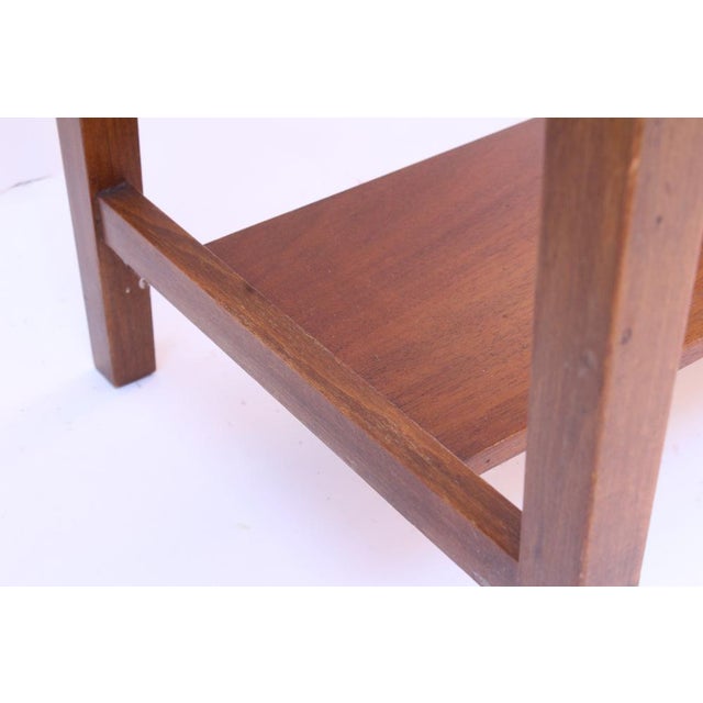 1950s Vintage Bedside Tables in Walnut and Beech, 1950s, Set of 2 For Sale - Image 5 of 18