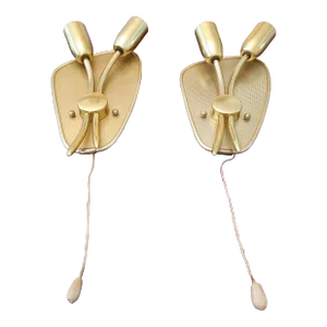 Vintage Mid-Century Modern Sconces - a Pair