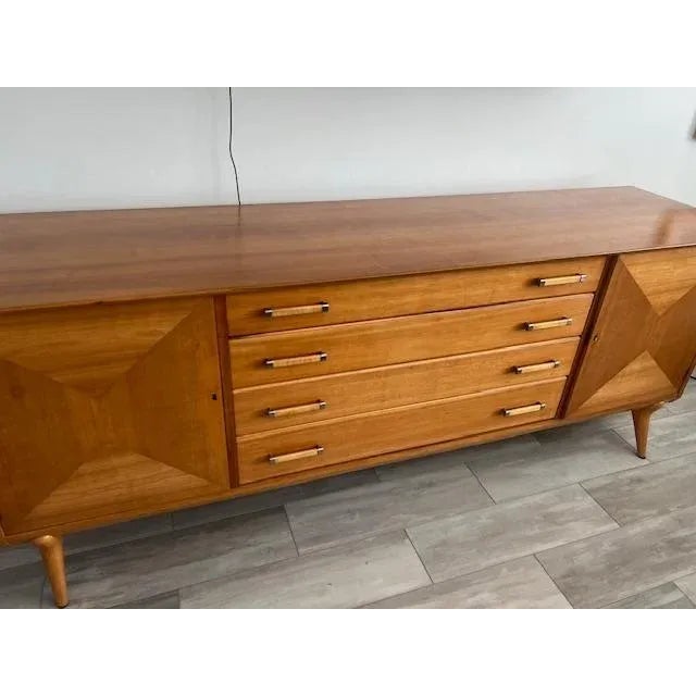 Mid-Century Modern 1960s Renzo Rutili Sideboard Credenza, Johnson Furniture Company Usa For Sale - Image 3 of 9