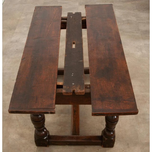 17th Century French Solid Oak Extending Dining Table For Sale - Image 4 of 12