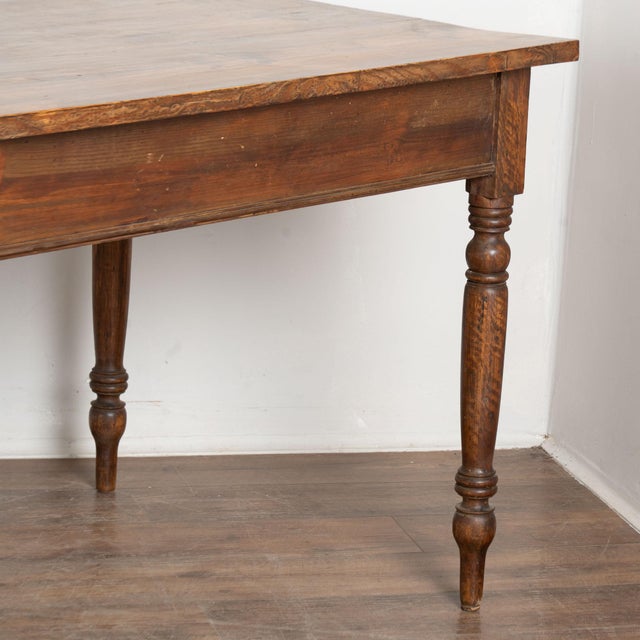 19th Century Long Pine Refectory Table From Portugal For Sale - Image 12 of 14