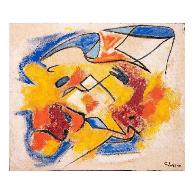 Giorgio Lo Fermo - Red Flame - Oil Painting - 2020 For Sale - Image 4 of 4