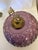 1950s Michelotti Amethyst (Purple) Boudoir Lamp With 4 Rows of Cascading Crystal Prisms For Sale - Image 4 of 5