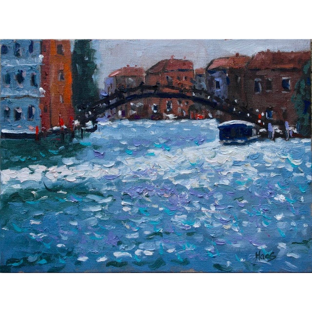 Venice Reflections Impressionist Oil Painting For Sale