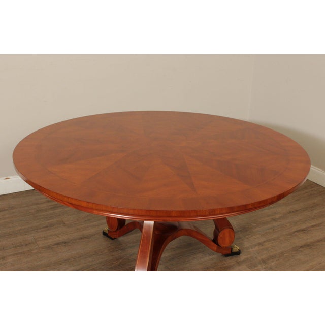 Wood John Widdicomb Round Mahogany Dining Table Designed By Chad Womack For Sale - Image 7 of 18