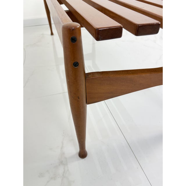 Wooden Bench by Gio Ponti for Fratelli Reguitti, 1960s For Sale - Image 11 of 13