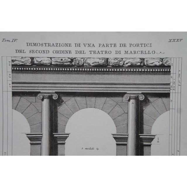 Set of 2 Giovanni Battista Piranesi Reproduction Roman Architecture Prints For Sale - Image 11 of 13