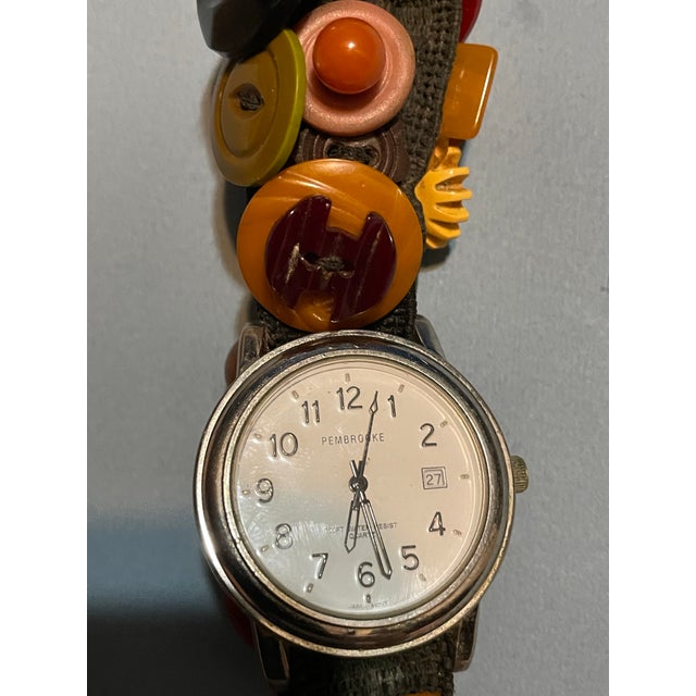 Yellow 1990s Collectors Bakelite Vintage Penrose Watch For Sale - Image 8 of 8