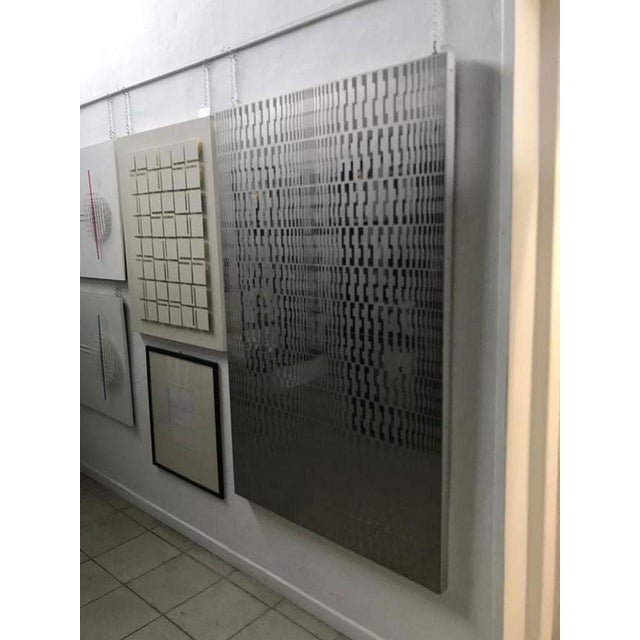 Estuardo Maldonado, Mid-Century Modern Abstract Wall Panel, 1970, Stainless Steel For Sale - Image 11 of 18
