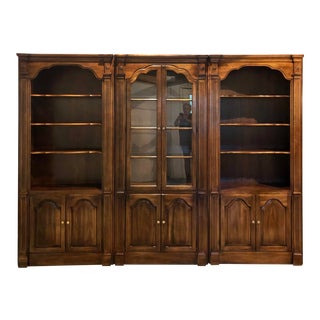 Statton Furniture Oxford Cherry Bookcases - Set of 3 For Sale