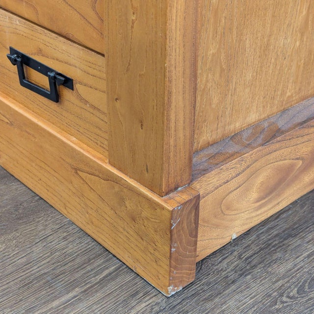 Tan Antique Japanese Tansu With Granite Top For Sale - Image 8 of 11