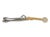 Midcentury Italian bar tool set with Asian-inspired finials, gold-plated over stainless steel. Includes opener, tongs,...