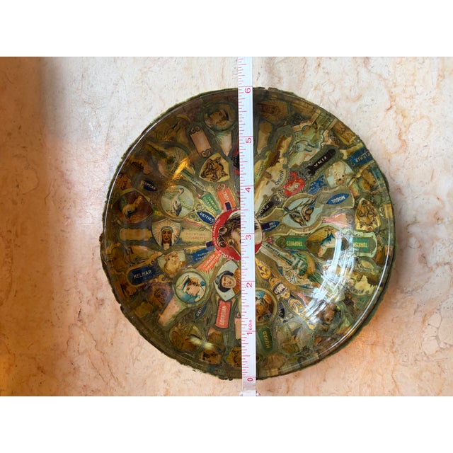 Red Catch-All Bowl Featuring Border Collie Dog For Sale - Image 8 of 8