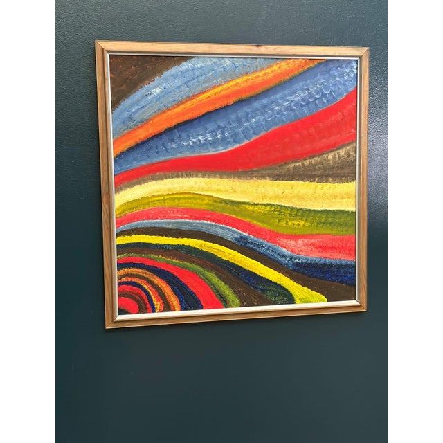 R. C. Reyes, Fantasia/Färg, 1990s, Oil on Canvas, Framed For Sale - Image 13 of 18