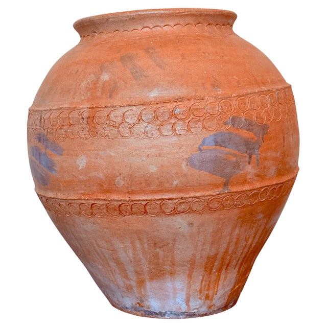 18th Century Rare Large Terracotta Hand Carved French Biot Pot For Sale - Image 15 of 18
