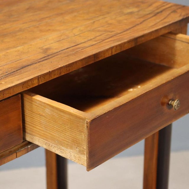 Early 19th Century Empire Console Table in Walnut, Italy For Sale - Image 4 of 8