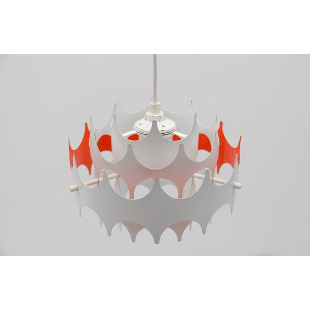 Space Age Brutalist Pendant Lamp from Doria Leuchten, Germany, 1960s For Sale - Image 10 of 13