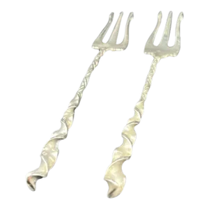 Antique Whiting & Co. Sterling Siver Fish Forks- a Pair