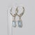 2020s 1.9ct Aquamarine Stud Earrings With Earth-Mined Diamond Accents: Solid 14k Gold, A Pair For Sale - Image 5 of 5