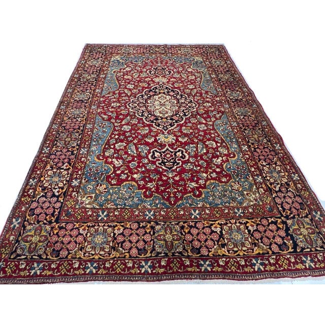 1920s Pasargad DC Persian Hand Knotted Antique Rug For Sale - Image 5 of 8