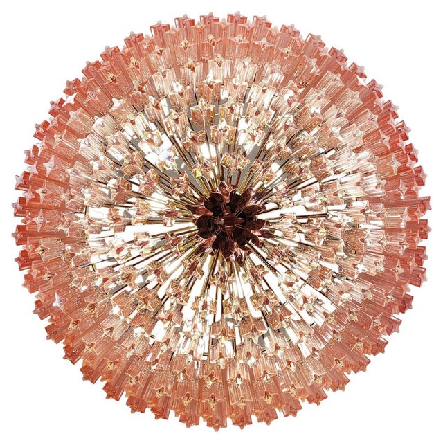 Italian Multi-Color Quadriedri Chandeliers in Murano Glass, 1990s, Set of 2 For Sale - Image 9 of 18