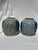 A matching pair of antique Chinese export porcelain round or melon shaped ginger jars featuring finely painted decoration...
