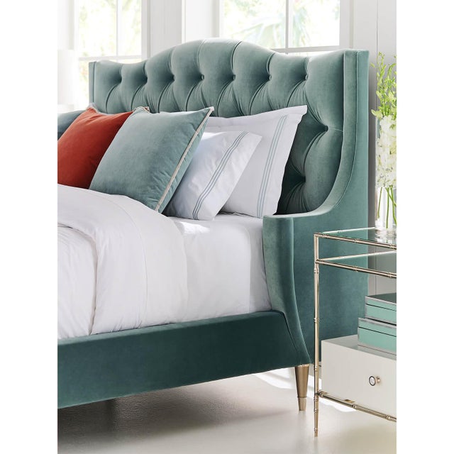 Velvet Tufted King Bed Chairish
