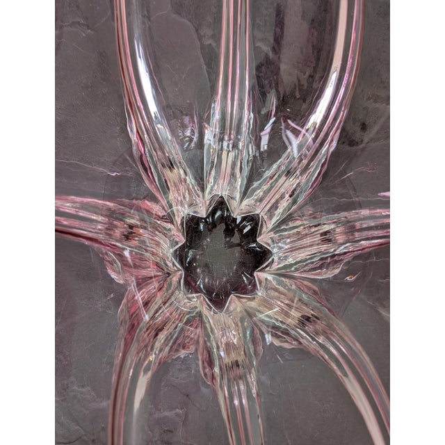 Exceptional Sommerso Murano Glass Centerpiece Bowl For Sale - Image 9 of 9