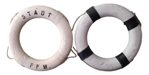 Mid-Century Modern Life Buoys, 1950s, Set of 2