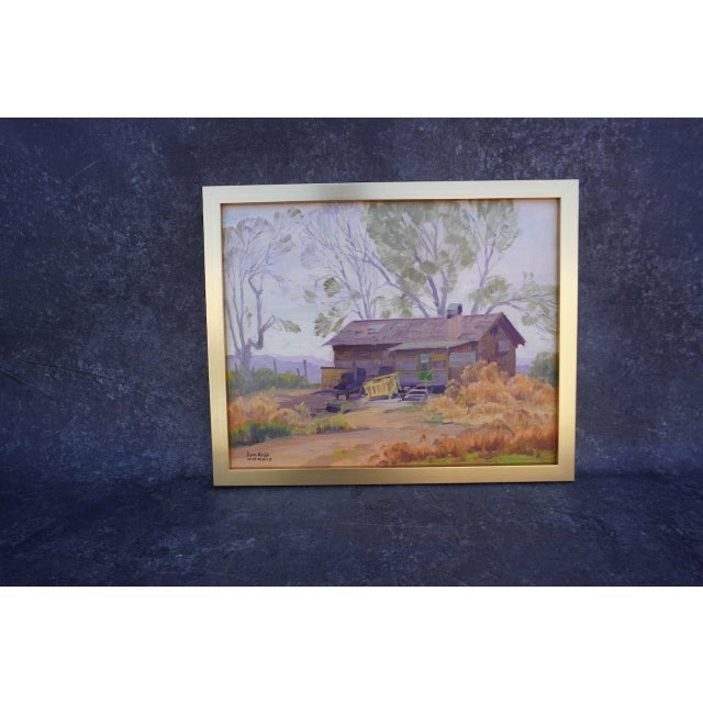 Sam Hyde Harris- California Cabin - Oil on Board C 1930s, Framed For Sale - Image 9 of 9