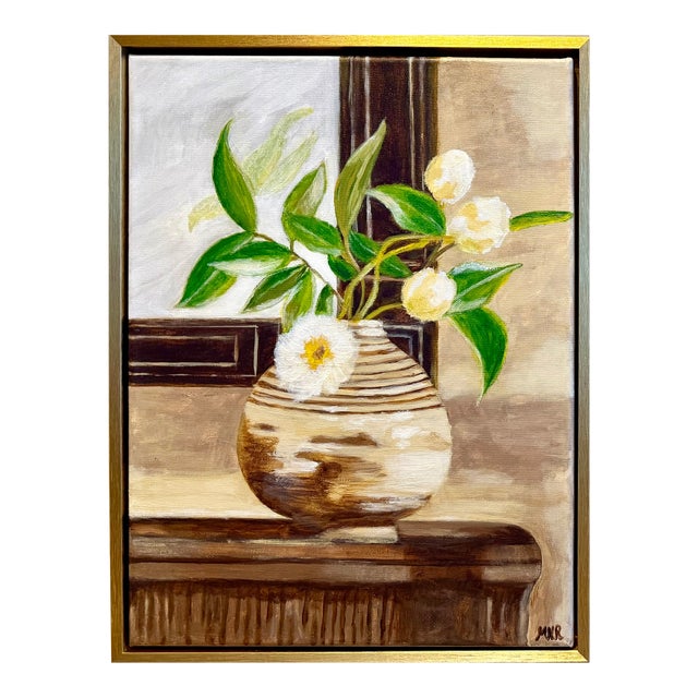 Contemporary Impressionist Style Original Still Life Painting For Sale