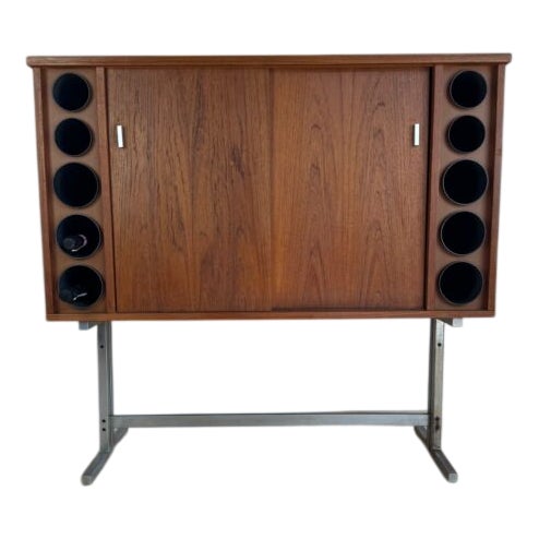 Vintage Mobile Bar in Teak, 1960 For Sale