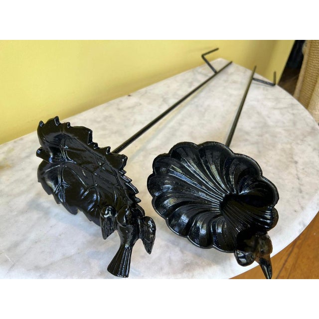 Pair of Antique Victorian cast iron free-standing bird baths/feeders A pair of Antique Victorian cast iron free-standing...