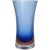 Blue Venini Murano Signed Sommerso Blue Inciso Carved Technique Vintage Italian Art Glass Flower Vase For Sale - Image 8 of 8
