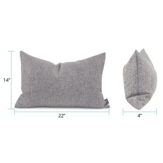 Pillow 14 x ?22 Panama Stone ?- Down Alternative Insert For Sale - Image 10 of 11