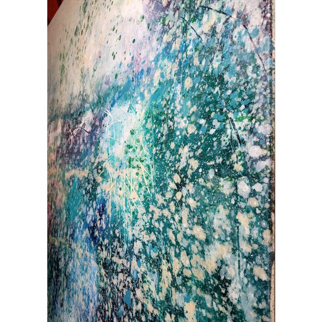 Contemporary Abstract Oil on Canvas "New Balance" by Reiner Heidorn For Sale - Image 6 of 6