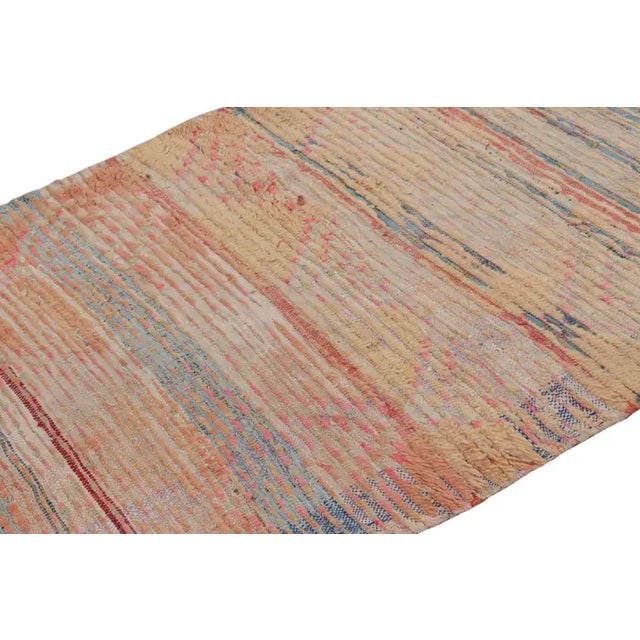 Rug & Kilim Vintage Moroccan Runner With Polychromatic Geometric Stripes, From Rug & Kilim For Sale - Image 4 of 7