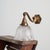 Glass Antique Reclaimed Glass Holophane Wall Light, 1950s For Sale - Image 7 of 8