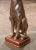 Italian Vintage Italian Silvered Greyhound Dog Sculpture on Red Gilt Base For Sale - Image 3 of 11