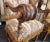 Late 19th Century Continental Tall Carved & Upholstered Throne Chairs - a Pair For Sale - Image 9 of 13