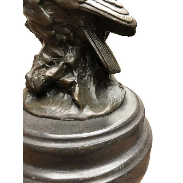 Bronze Barn Owl Statues, 20th Century For Sale - Image 6 of 10