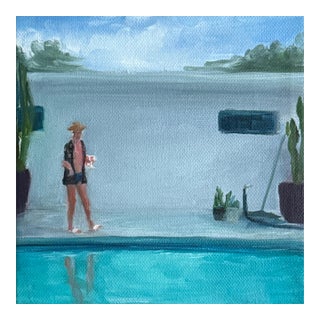 Pool No. 31 - Oil on Canvas, Framed by Kory Alexander For Sale