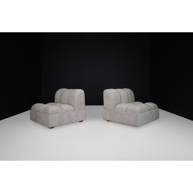 Vintage Italian Modular Sofa or Lounge Chairs, 1970s, Set of 4 For Sale - Image 15 of 18