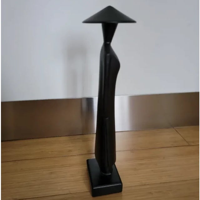 Vintage Vietnamese Wooden Sculpture For Sale - Image 4 of 8