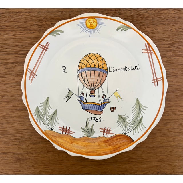 Vintage 1967 French La Révolution Hand-Painted Stoneware Dinnerware Set, 49 Pieces For Sale - Image 9 of 15