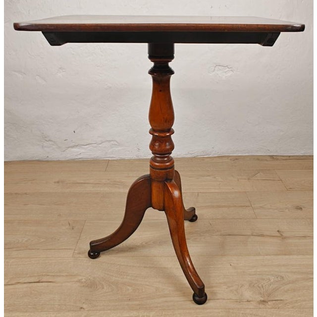 Victorian Tilt Top Table Tripod Rectangular Mahogany, 1890 For Sale - Image 11 of 13