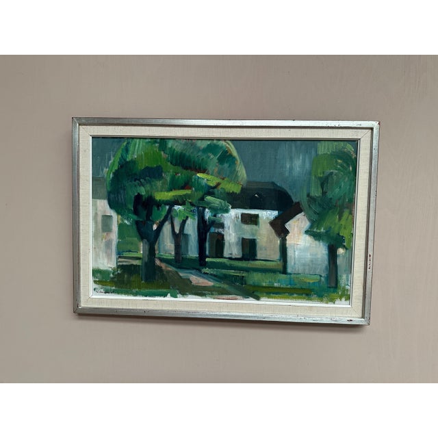 Harry Wichmann, The White House, 1950s, Oil on Canvas, Framed For Sale - Image 9 of 18