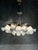 Floral Chandelier with Milk Glass Shades, Germany, 1980s For Sale - Image 11 of 12