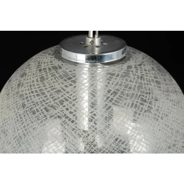 Small Chrome and Glass Ball Pendants from Limburg, Germany, 1970s For Sale - Image 10 of 11